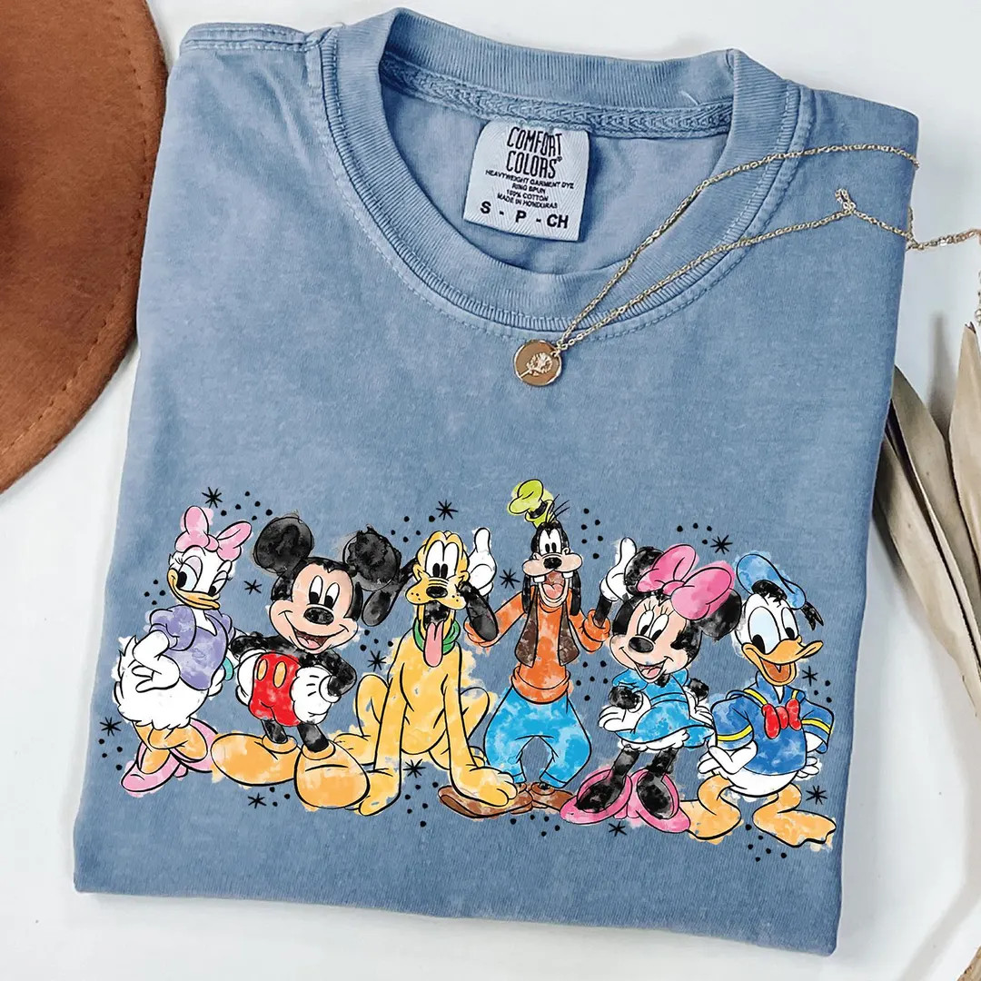 Retro Mickey and Friends Shirt, Vintage Disney Shirt, Disneyworld Shirts, Family Mickey And Frien... | Etsy (US)