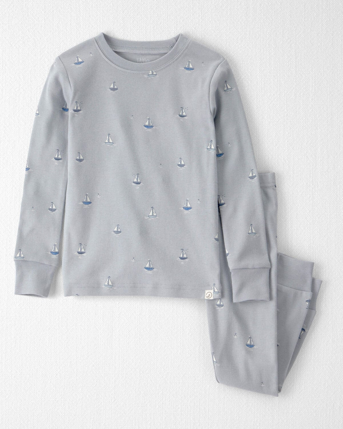 Toddler 2-Piece Organic Cotton Ribbed Pajama Set in Sail Away Print | Carter's Inc