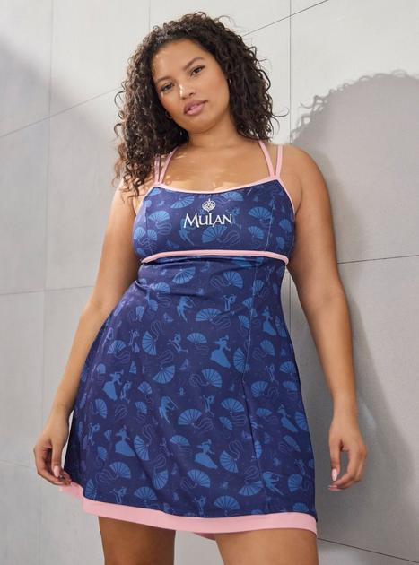 Disney Mulan Icons Allover Print Plus Size Active Dress - BoxLunch Exclusive | BoxLunch | BoxLunch