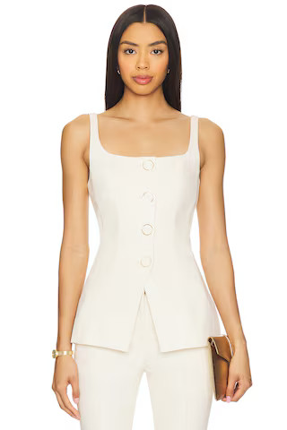 Veronica Beard Liana Top in Ecru from Revolve.com | Revolve Clothing (Global)