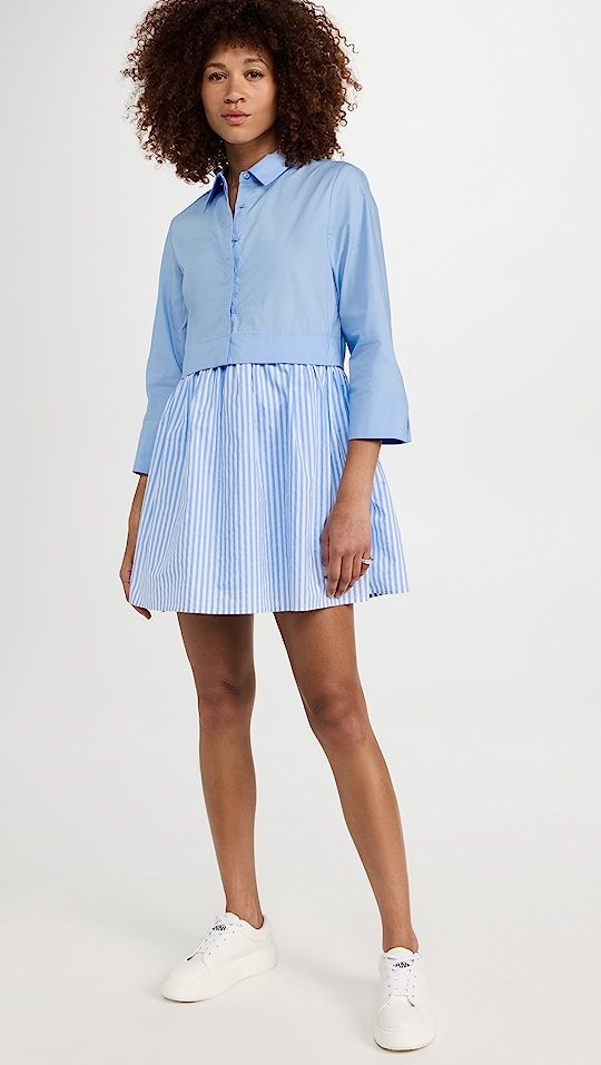 Stripe Contrast Shirt Mini Dress | Shopbop