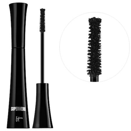 IT Cosmetics Superhero(TM) Elastic Stretch Volumizing Mascara Super Black 0.3 oz | Sephora (US)