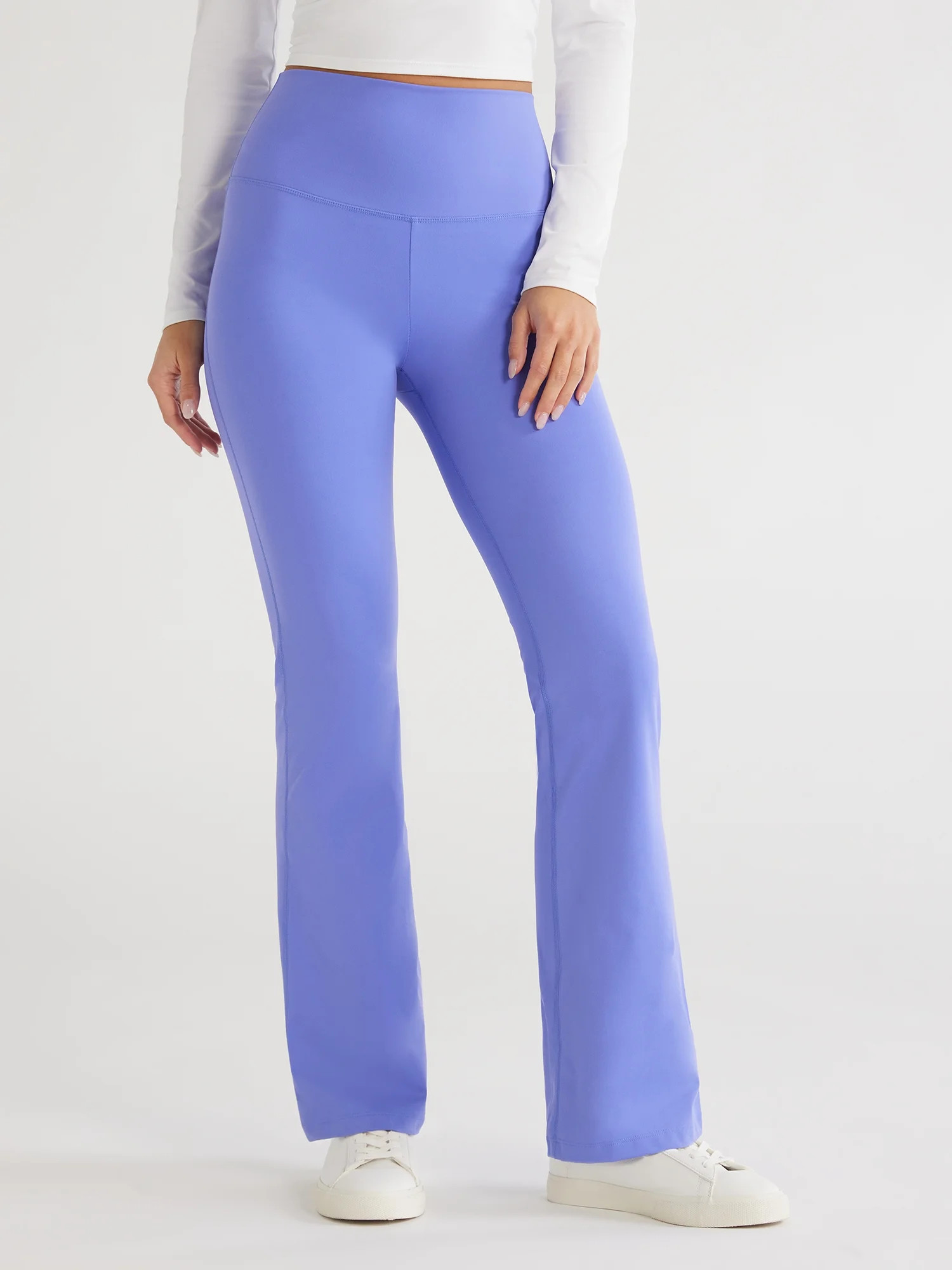 Sofia Active Women's High Waist Studio Fit and Flare Pants, 31" Inseam, Sizes XS-2XL | Walmart (US)