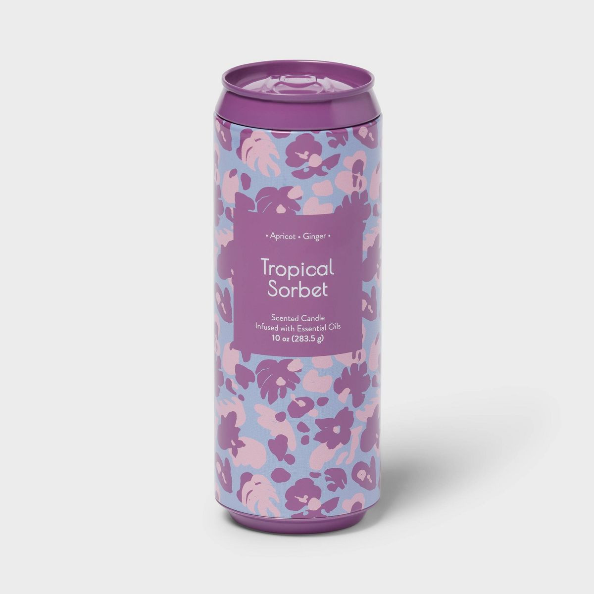 Printed Tin Can 10oz Candle Tropical Sorbet - Opalhouse™: Lidded, Paraffin & Palm Wax, 55hr Bur... | Target