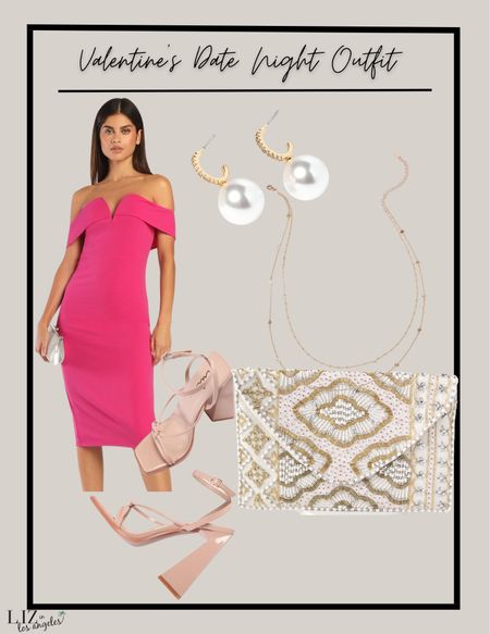 This pink dress is the perfect Valentine’s Day outfit for a date night outfit.  It’s simple with this going out dress that is the perfect Valentine’s Day outfit.  I love an off the shoulder dress for a great special occasion dress or for a wedding guest outfit 

#LTKFind #LTKstyletip #LTKSeasonal