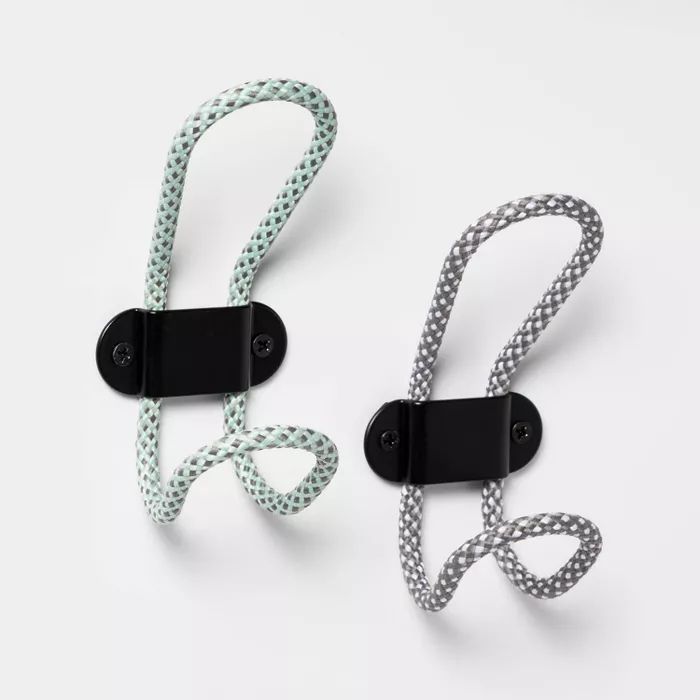Fabric Wrapped Decorative Hooks - Room Essentials™ | Target