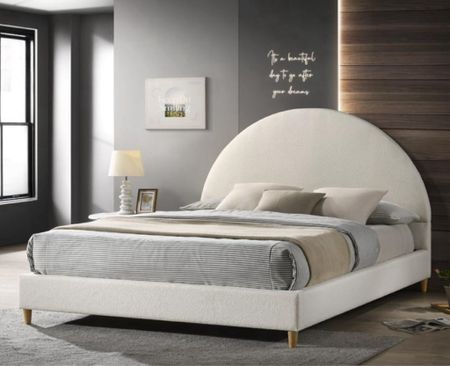 Love this modern bed and it’s affordable 

Upholstered bed / organic modern / bedroom furniture/ platform bed / arched bed /

#LTKstyletip #LTKhome #LTKsalealert