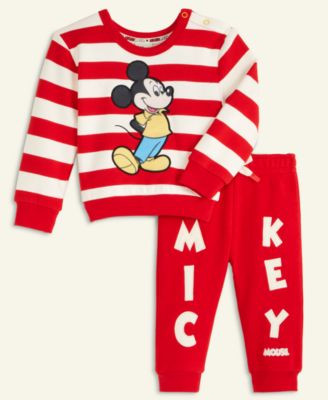 Disney | Macy's Baby Mickey Mouse Pullover Sweatshirt & Jogger Pants Set, Macy's Exclusive - Macy... | Macy's
