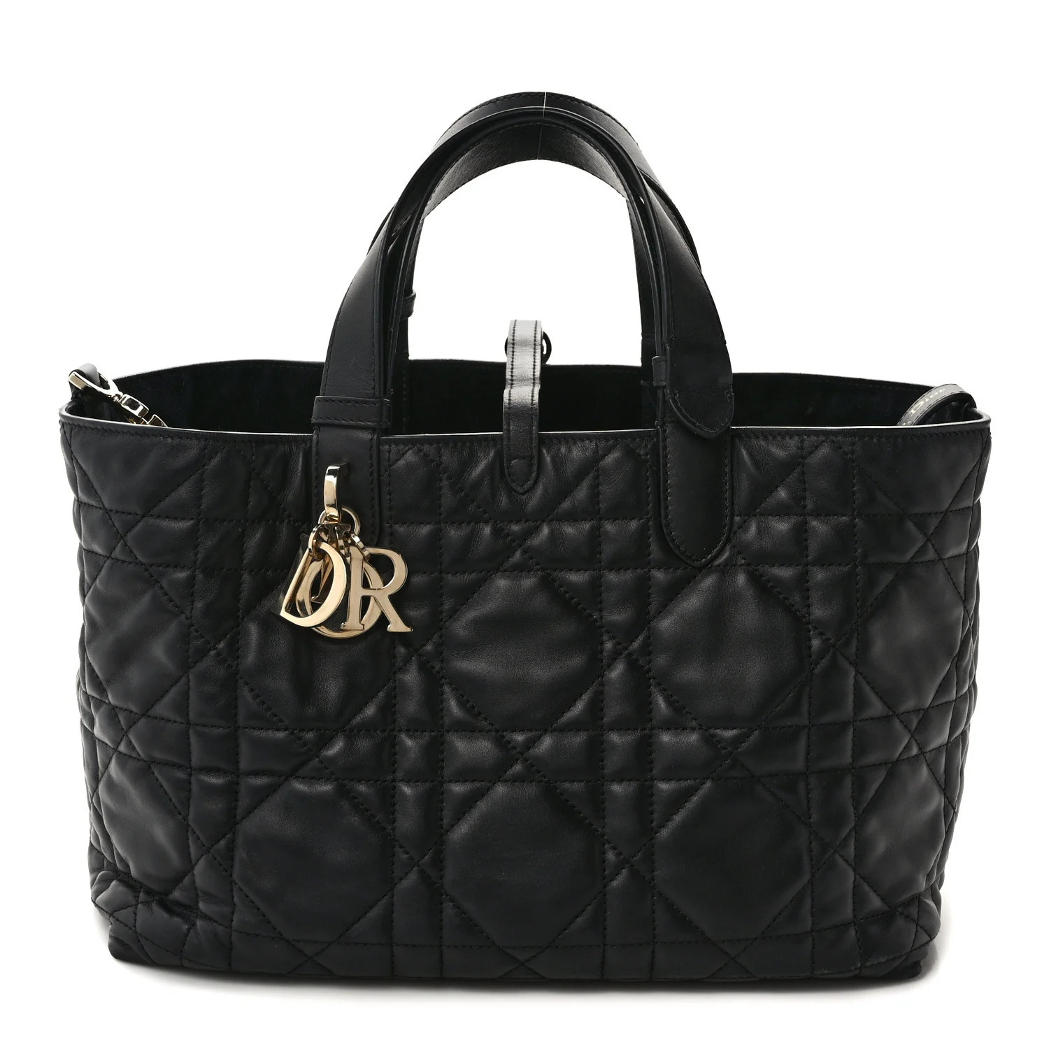 Calfskin Macrocannage Medium Toujours Black | FASHIONPHILE (US)