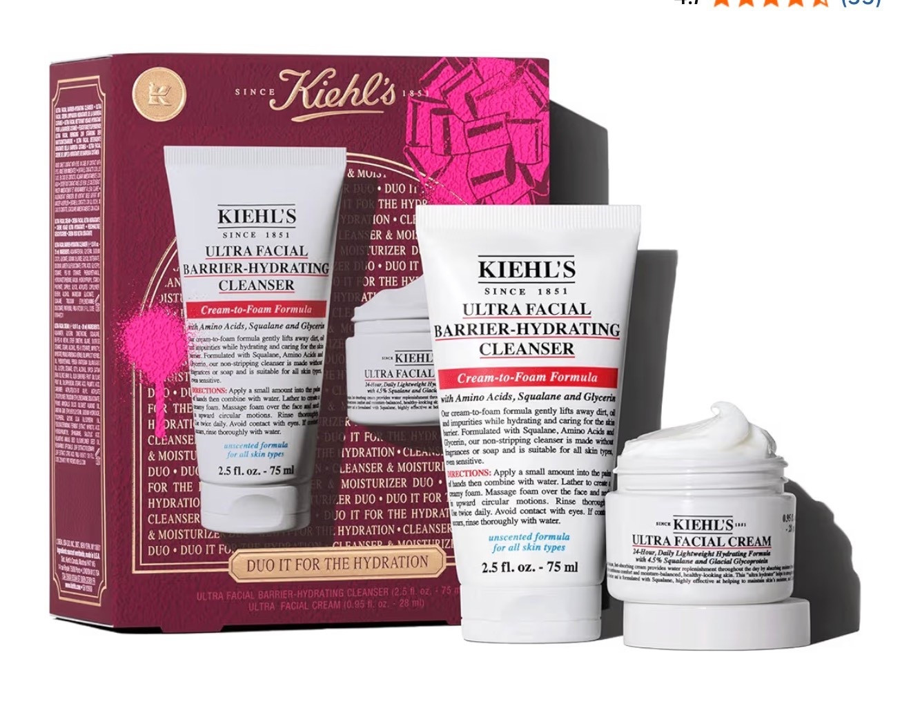 Kiehl's Duo Hydration Skincare Gift Set, $45 Value Skincare Gift for $21!
Set Includes Face Cream and Wash for Hydrated Skin, Travel Size Face Moisturizer and Wash
4

#LTKBeauty #LTKGiftGuide #LTKHoliday