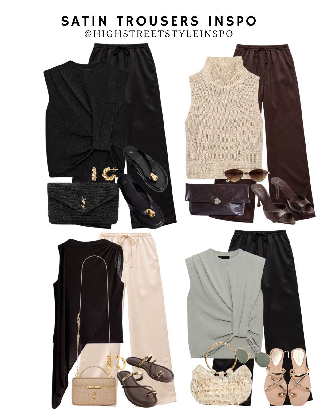 Satin trousers inspo ✨

Tags: trending now, spring style, city break, everyday style, elevated basics, capsule wardrobe, summer style, resort wear, vacation, spring fashion, spring outfits, date night outfits, holiday outfit, Ibiza 

#LTKunder100 #LTKSeasonal #LTKbasics #LTKcapsule  #LTKvacation  #LTKholiday

#LTKspring #LTKsummer #LTKuk #LTKspring #LTKsummer