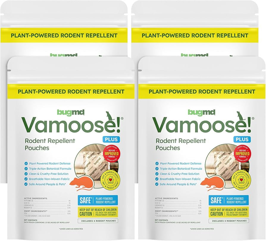 BugMD Vamoose! Plus Peppermint Oil Mouse Repellent (16 Pouches) | Amazon (US)