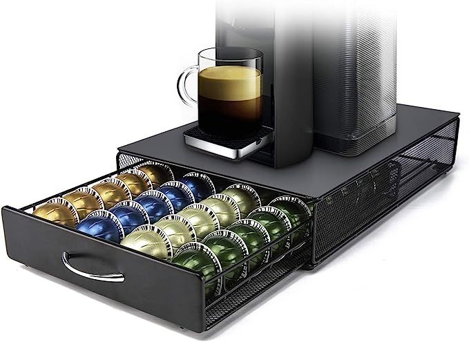 HiveNets Nespresso Vertuoline Capsule Storage Drawer Vertuo Coffee Holder Metal Multiple Flavors ... | Amazon (US)