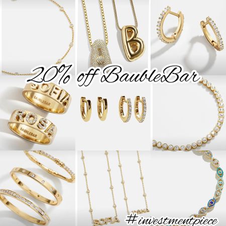 Treats for you (or the Mom’s or Grads in your life!) From personalized pieces to semi fine - get 20% off all jewelry @baublebar (no code needed!) #investmentpiece 

#LTKstyletip #LTKsalealert #LTKGiftGuide