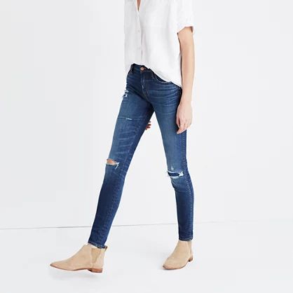 9" High-Rise Skinny Jeans: Ripped and Patched Edition | Madewell