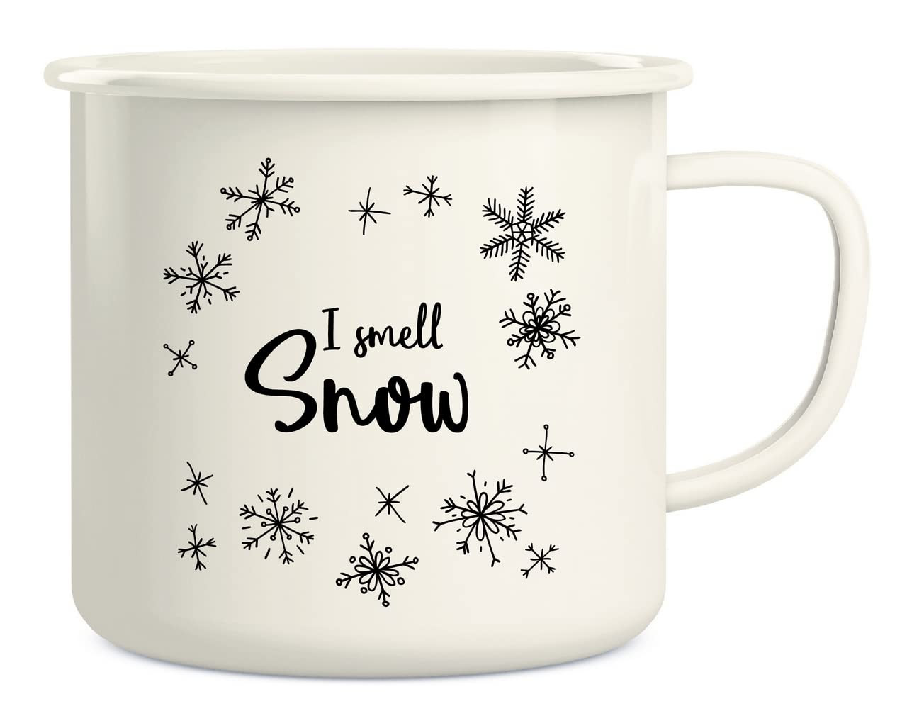 Retreez I Smell Snow Christmas Season 16 Oz Enamel Stainless Steel Metal Camping Campfire Coffee ... | Amazon (US)