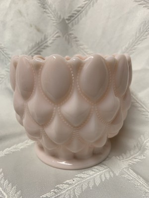 Fostoria pink milk glass spoon holder vase | eBay US