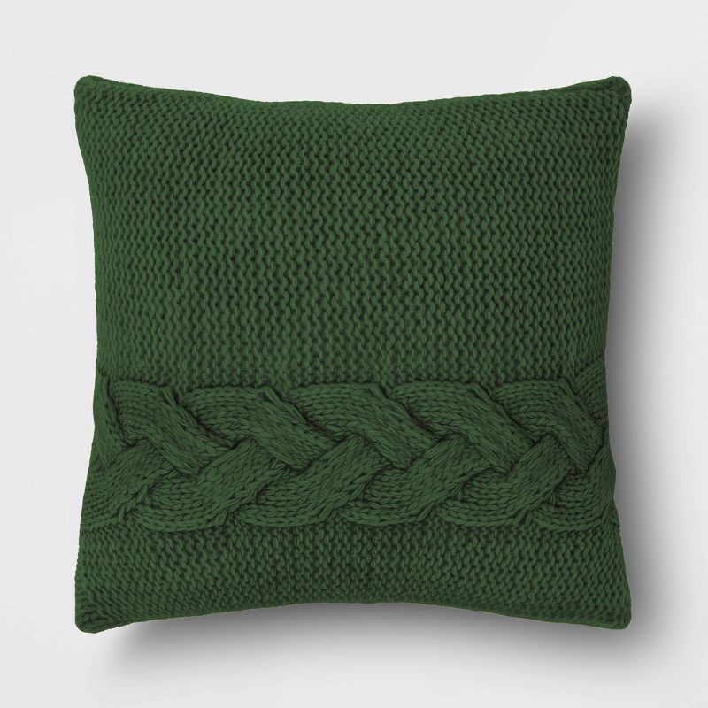 Cable Knit Throw Pillow - Threshold™ | Target