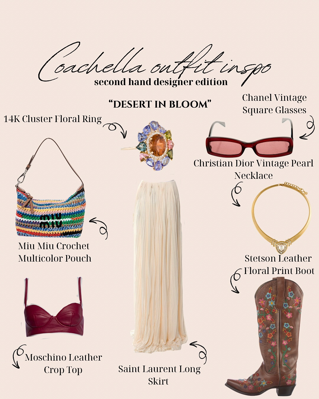 Second hand designer and vintage Coachella outfit inspo! Outfits for festival season! 

#LTKgrwm #LTKootd #LTKFestival