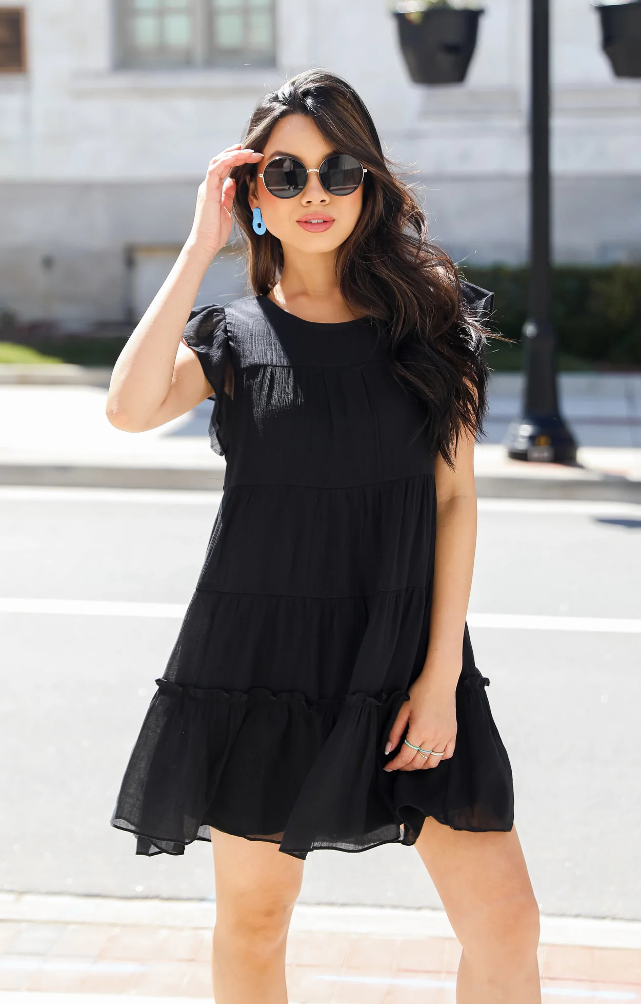 Current Attitude Tiered Mini Dress | Dress Up