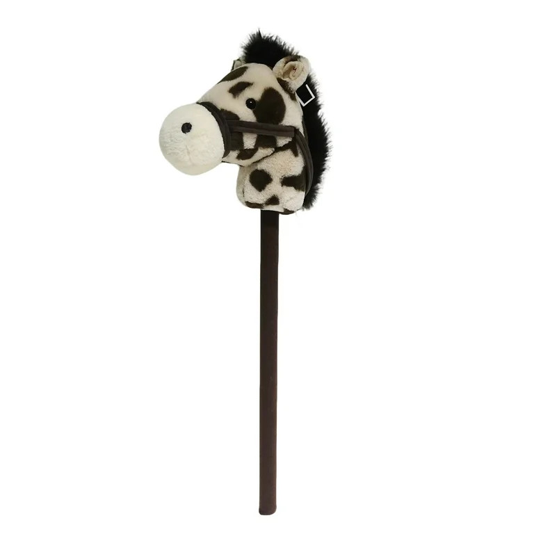 Kid Connection Plush Riding Stick Horse, Spotted, Ages 3+, Toddler Toys | Walmart (US)