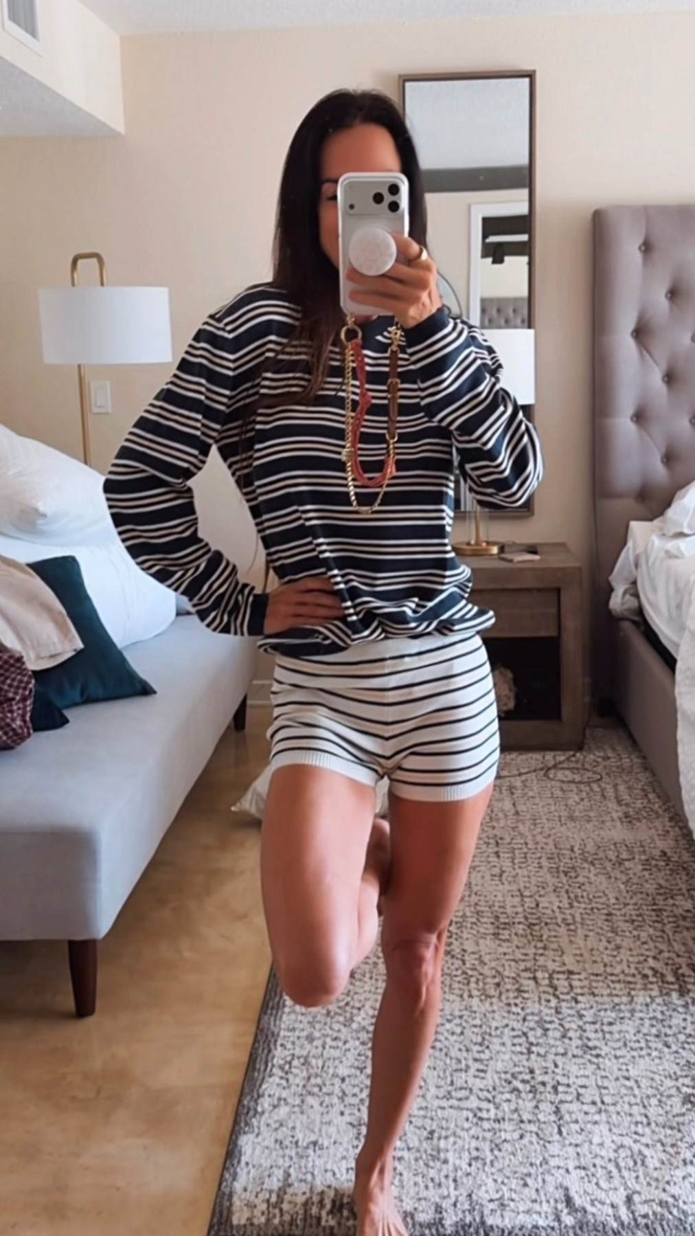 Stripes are in… and this set knows exactly who it’s dealing with 😌

Because let’s be honest—
a striped set hates to see me coming 😏

Soft, comfy, and just put-together enough to look like I tried (I didn’t).
This is my “throw on and still look cute” uniform lately.

Wearing XS

#NicoleColeeStyle #StripedSet #EffortlessStyle #LTKFinds #CasualChic



#LTKgrwm #LTKootd #LTKdayinmylife