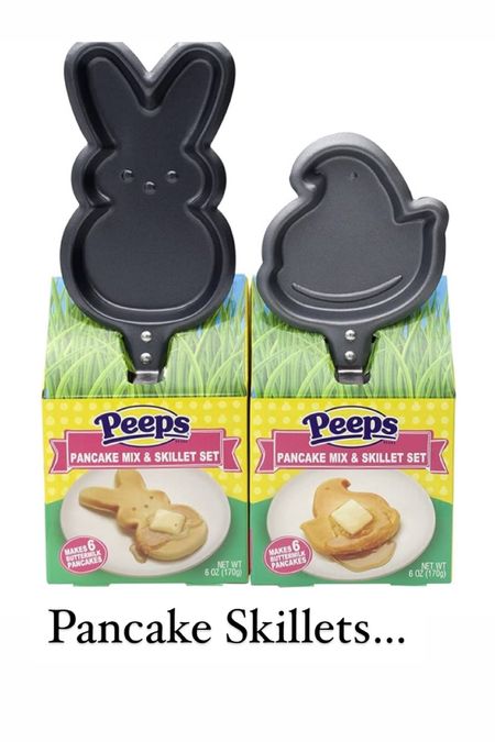 Peep and chick shaped Easter pancakes will be fun for Easter morning.

#easter #pancakeskillets #eastertreats #peeps #eastergifts #easterbasketfillers

#LTKSeasonal #LTKfamily #LTKkids