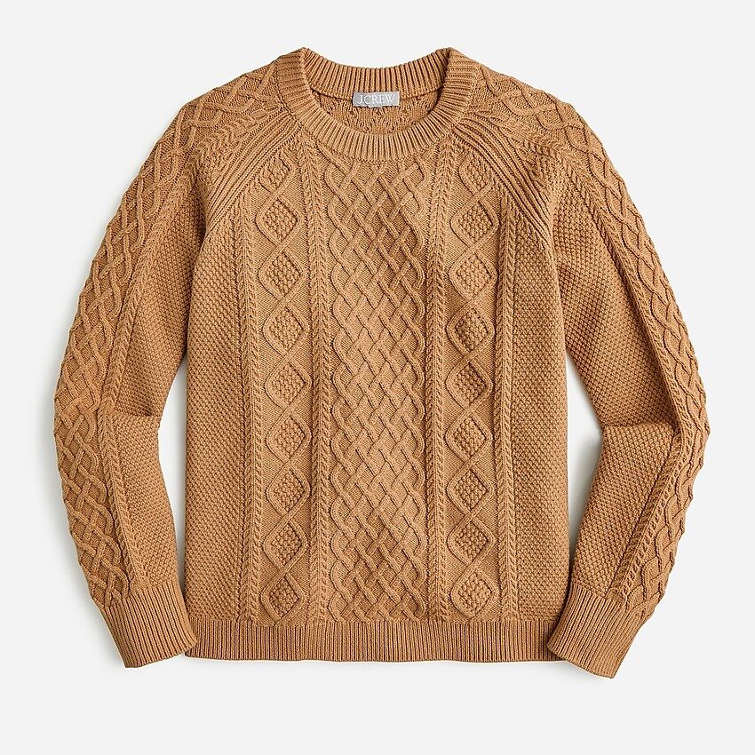 Cotton cable-knit sweater | J.Crew US