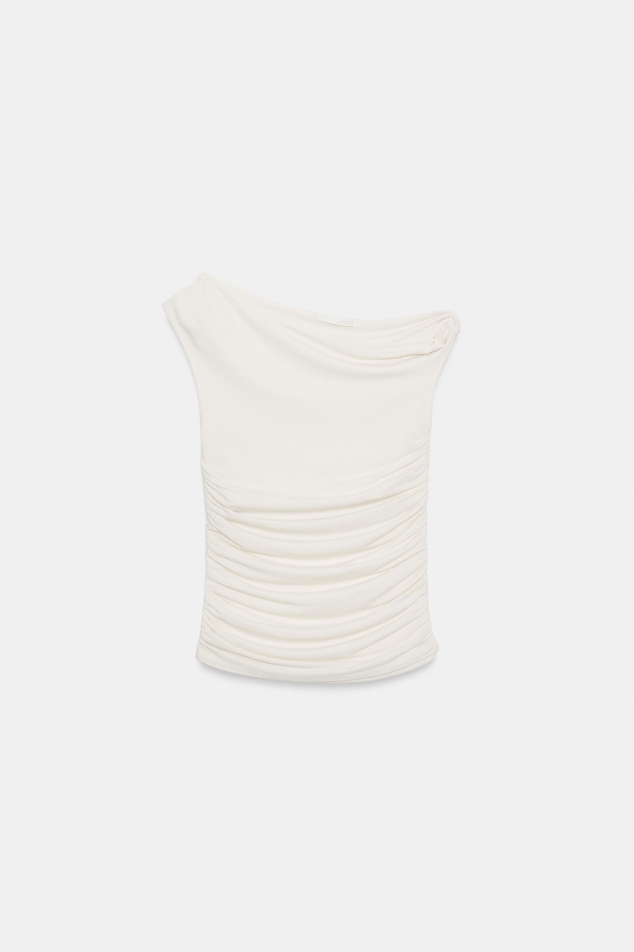 DRAPED ASYMMETRIC TOP | Zara US