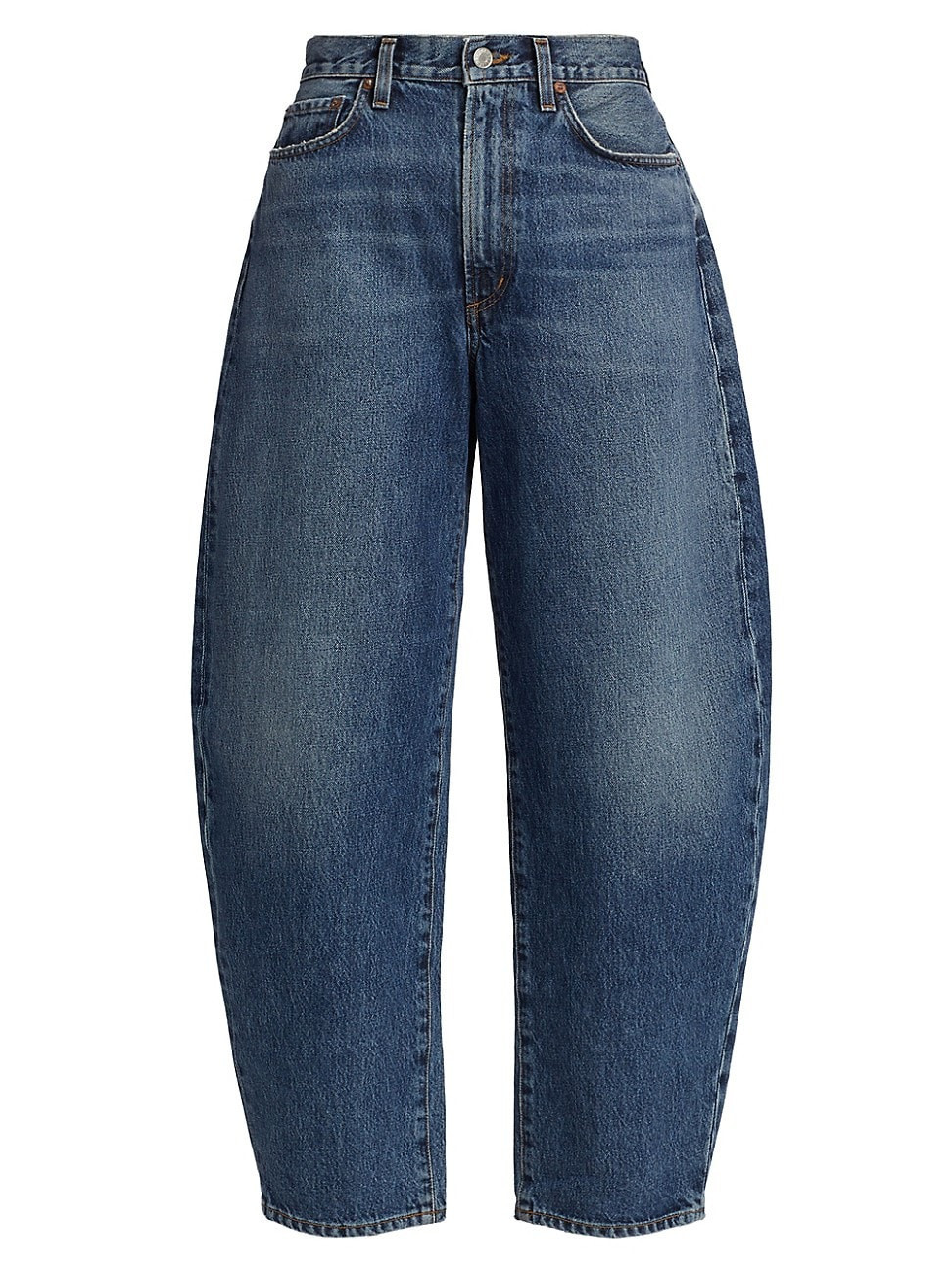 Women's Balloon High-Rise Rigid Barrel Jeans - Control - Size 28 | Saks Fifth Avenue