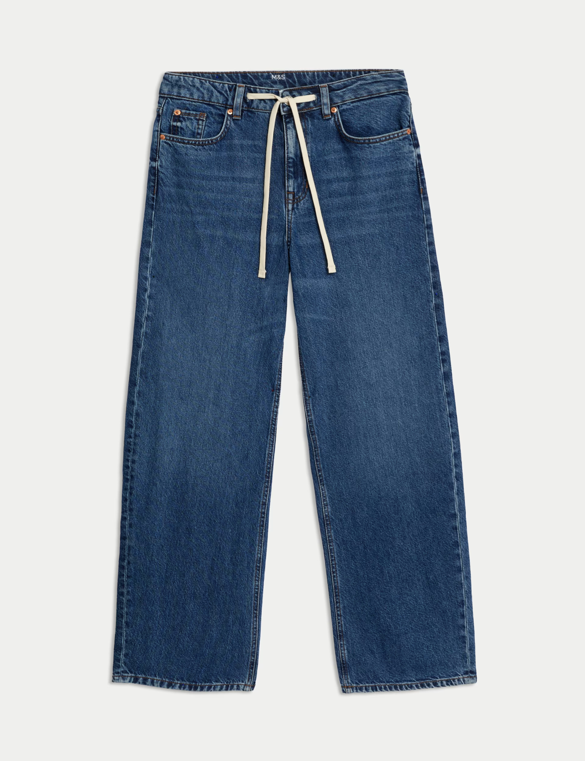 Mid Rise Wide Leg Jeans with Lyocell | Marks & Spencer (UK)