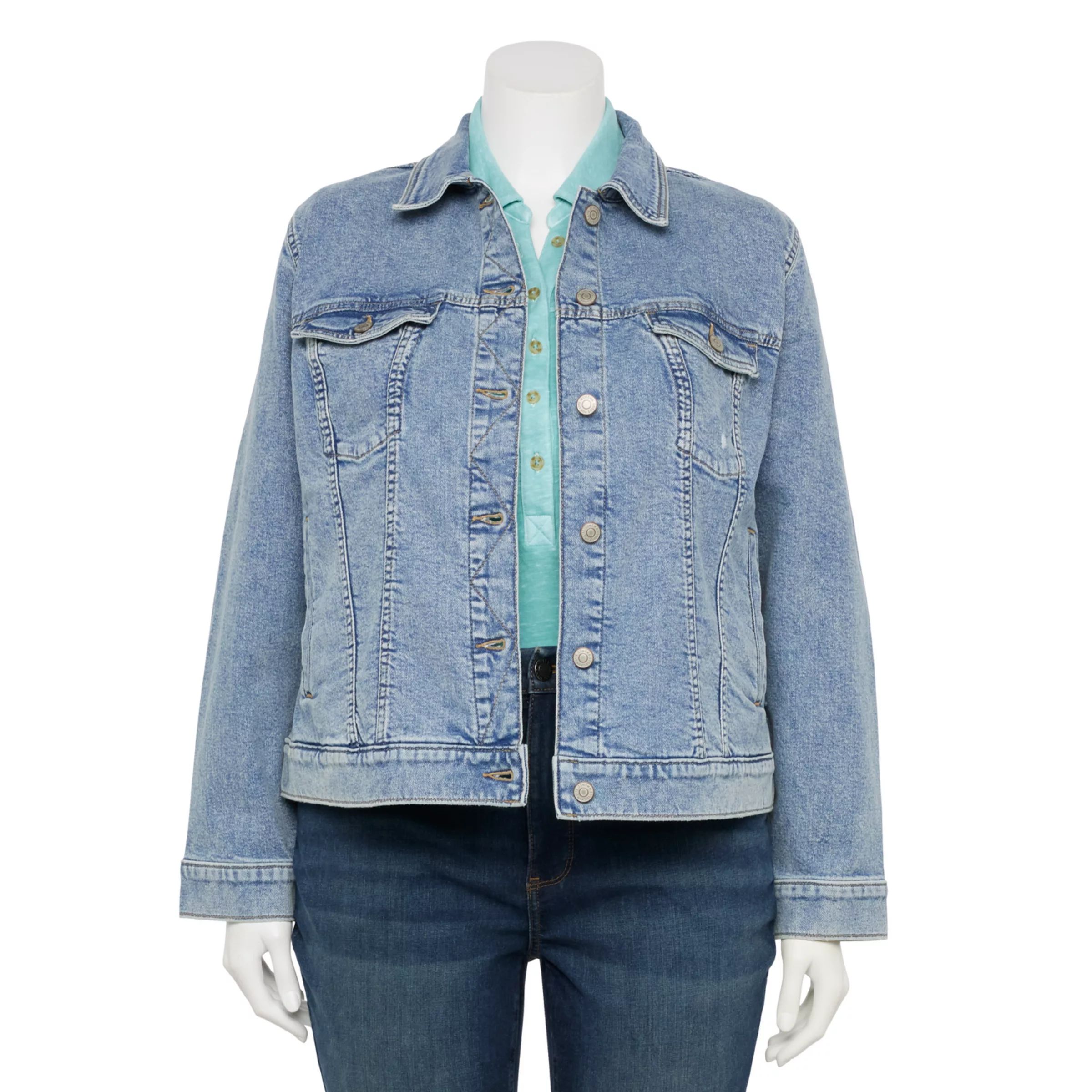 Plus Size Sonoma Goods For Life® Premium Denim Jacket | Kohl's