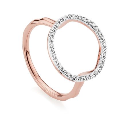 Riva Circle Diamond Ring | Monica Vinader (Global)