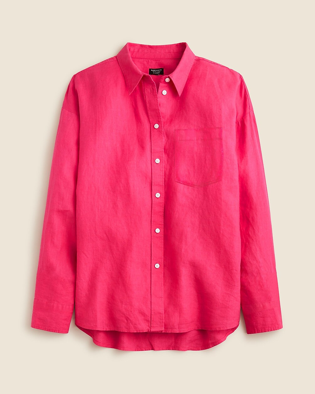 Etienne oversized shirt in Baird McNutt Irish linen | J. Crew US