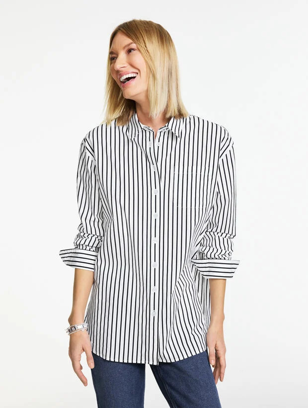 Everyday Relaxed Shirt - Sailor Stripe | Talbots