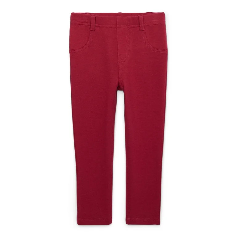 Garanimals Toddler Girls Solid Ballerina Jeggings, Sizes 18M-5T | Walmart (US)