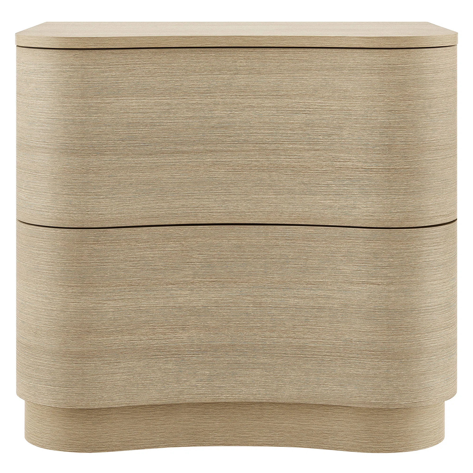 Mirae 2-Drawer Curved Nightstand | Wayfair North America