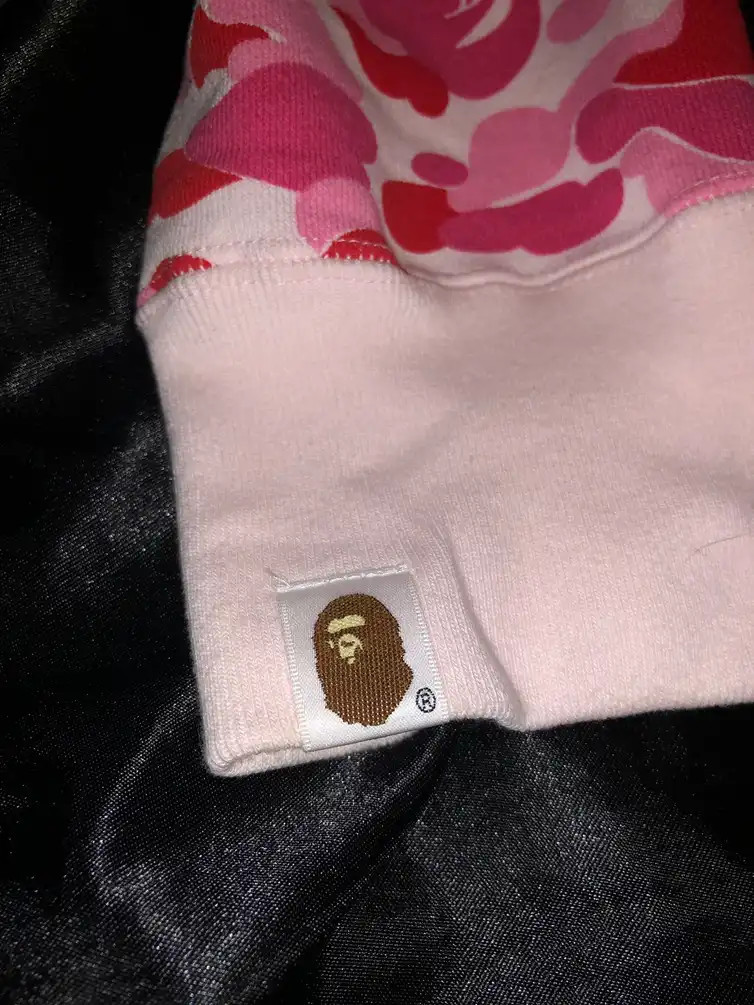 Bape Bape pink shark camo full zip hoodie | Grailed | Grailed