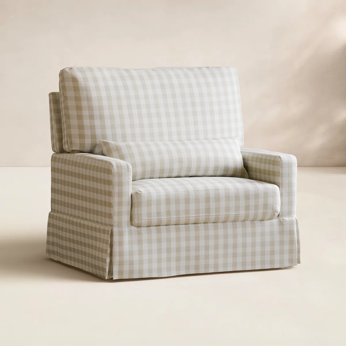 Crawford Pillowback Chair and a Half Upholstered Swivel Glider | Wayfair North America