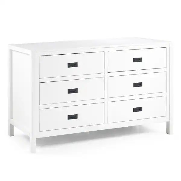 Middlebrook Modern Solid Wood 6-Drawer Dresser - White | Bed Bath & Beyond