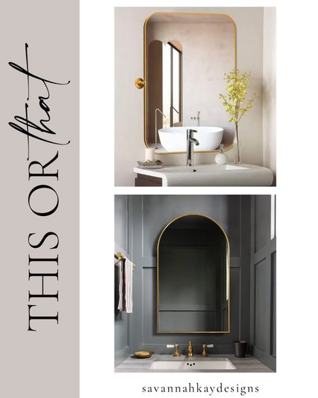 Different mirrors create different moods…both stunning #mirror #amazon #homedepot #bathroom #wallmirror #home #renovation

#LTKstyletip #LTKunder100 #LTKhome
