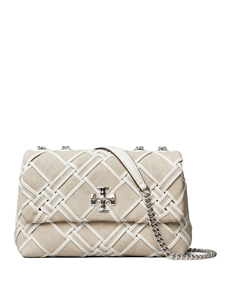 Tory Burch Kira Woven Canvas Small Convertible Shoulder Bag | Bloomingdale's (US)