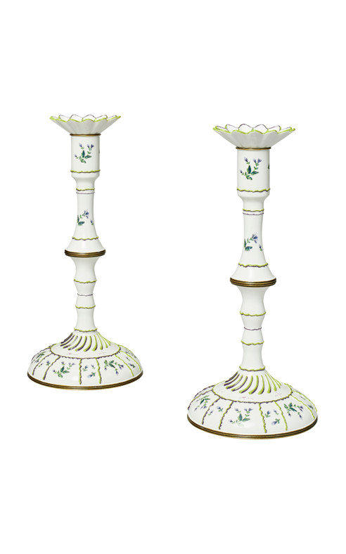 Jolie Fleur Candlesticks, Set Of 2