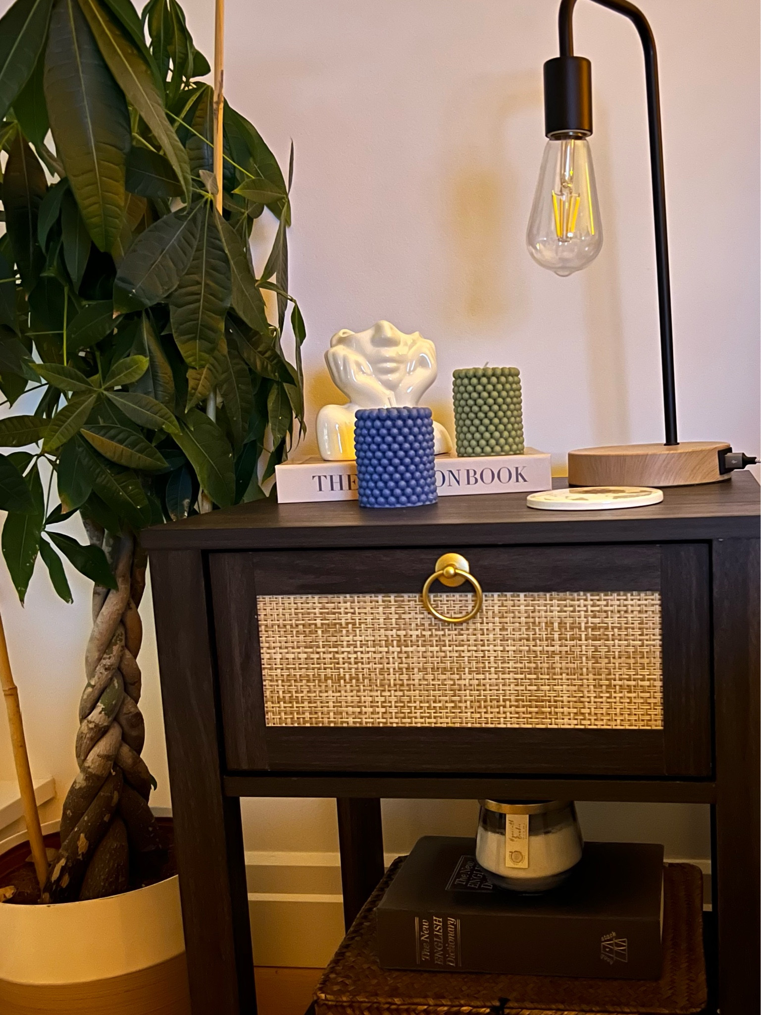 nightstand decor 🕯️📖

#LTKfindsunder50 #LTKsalealert #LTKhome