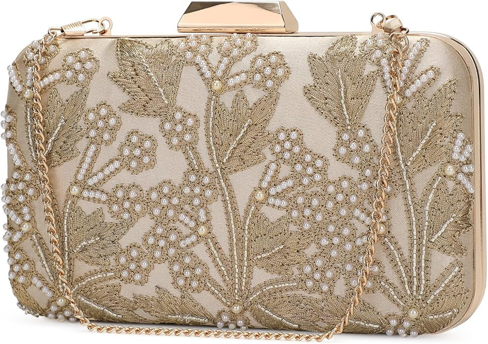 UBORSE 1920s Vintage Clutch Purse Beaded Evening Bag for Women Formal Bridal Sequin Handbag Clutc... | Amazon (US)