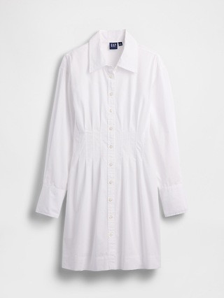 Pleated Mini Shirtdress | Gap (US)