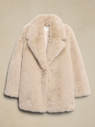 Faux Fur Coat | Banana Republic Factory