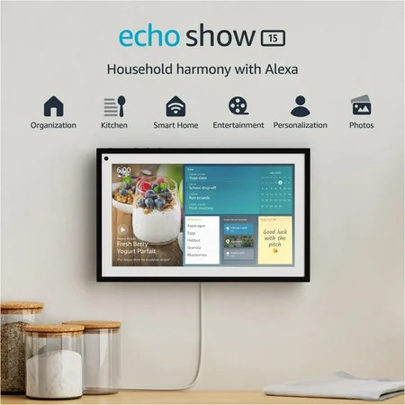 Echo Show 15 with Echo show 5 (2nd Gen) | Charcoal | Walmart (US)