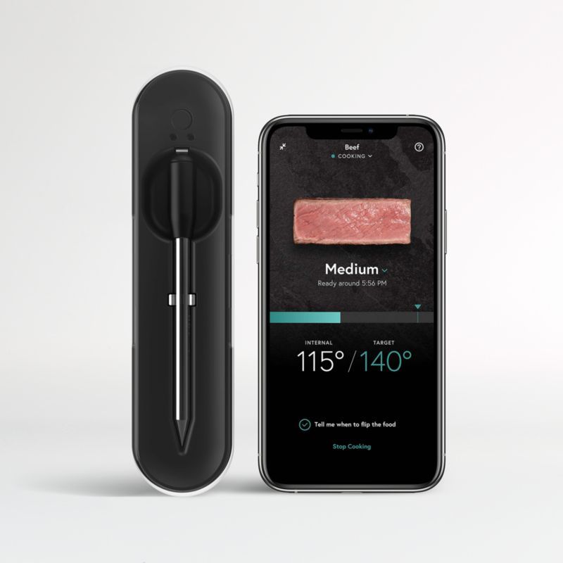 Yummly Smart Meat Thermometer with Wireless Bluetooth Connectivity + Reviews | Crate and Barrel | Crate & Barrel