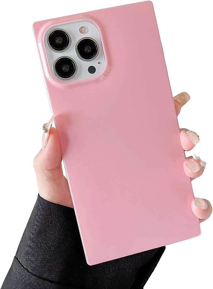Cocomii Square iPhone 13 Pro Max Case - Square Pastel Plain Color - Slim - Lightweight - Glossy -... | Amazon (US)